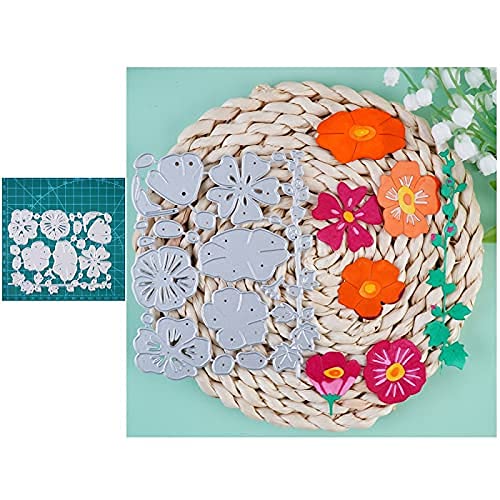 Flower Spring Leaf Metal Cutting Dies for Scrapbooking, Card Making, and DIY Crafts - Slimline Frame Embossing Stencils for Photo Albums, Memorial, Thanksgiving, and Good Friday Decorations - Perfect for Handmade Greeting Cards and Home Decor Projects
