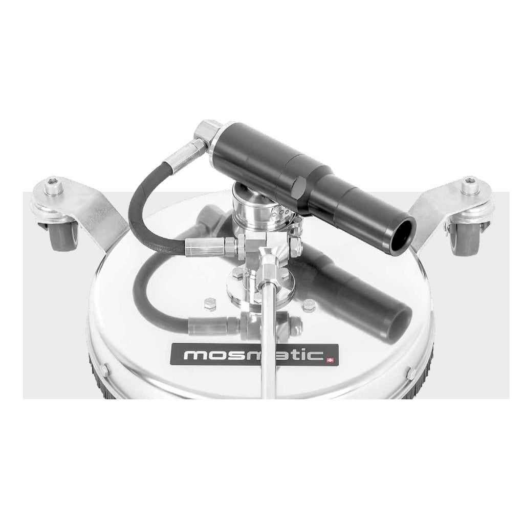 Mosmatic 12 Self Recovery Flat Surface Cleaner 4000psi - High Pressure Washer Attachment for Driveways, Patios & Concrete Cleaning - Perfect for Home and Commercial Use