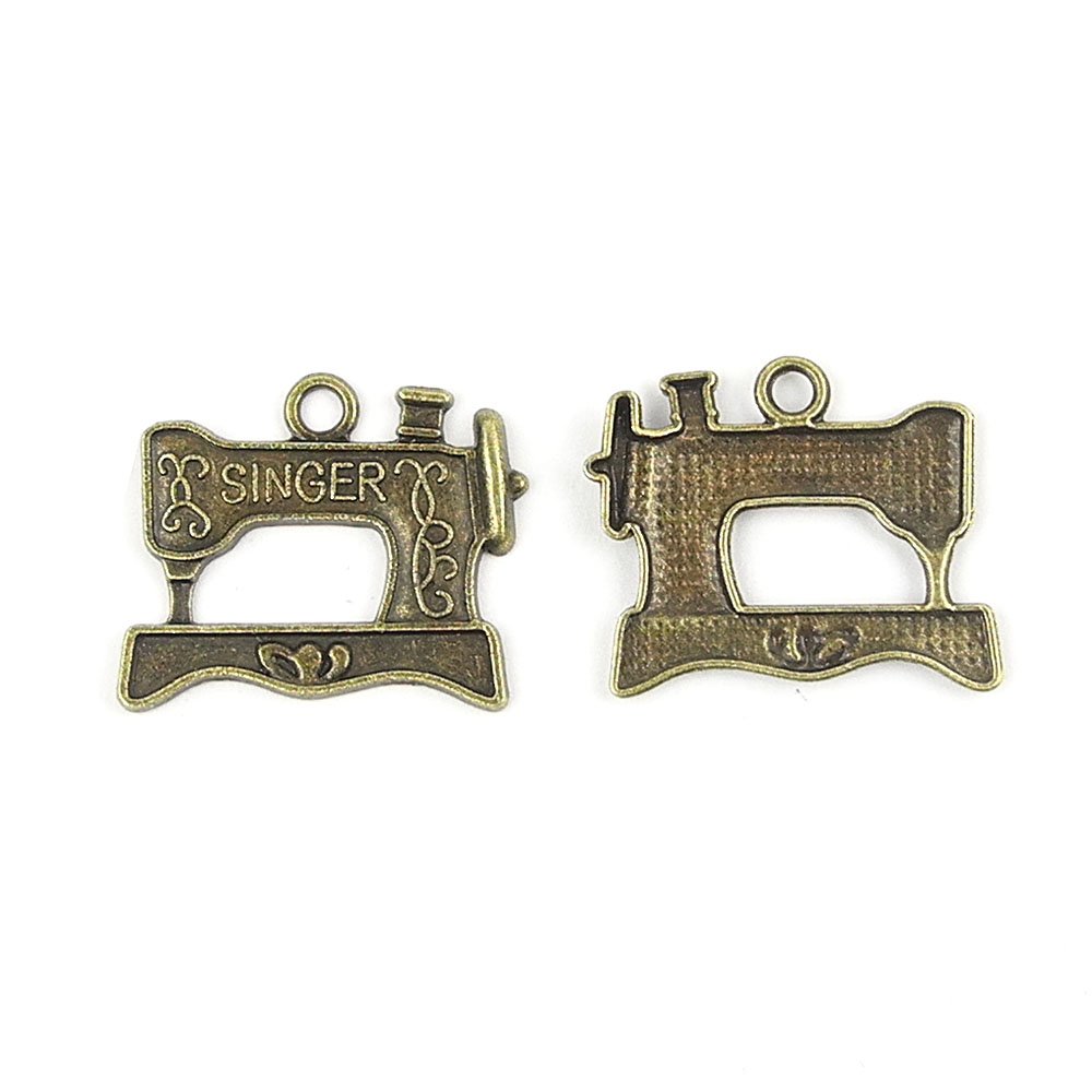 Wholesale Fashion Jewelry Making Charms - Retro DIY Craft Pendants & Breloques Findings (A1730) for Sewing Machine Accessories | Perfect for Jewelry Design, Scrapbooking & DIY Craft Projects