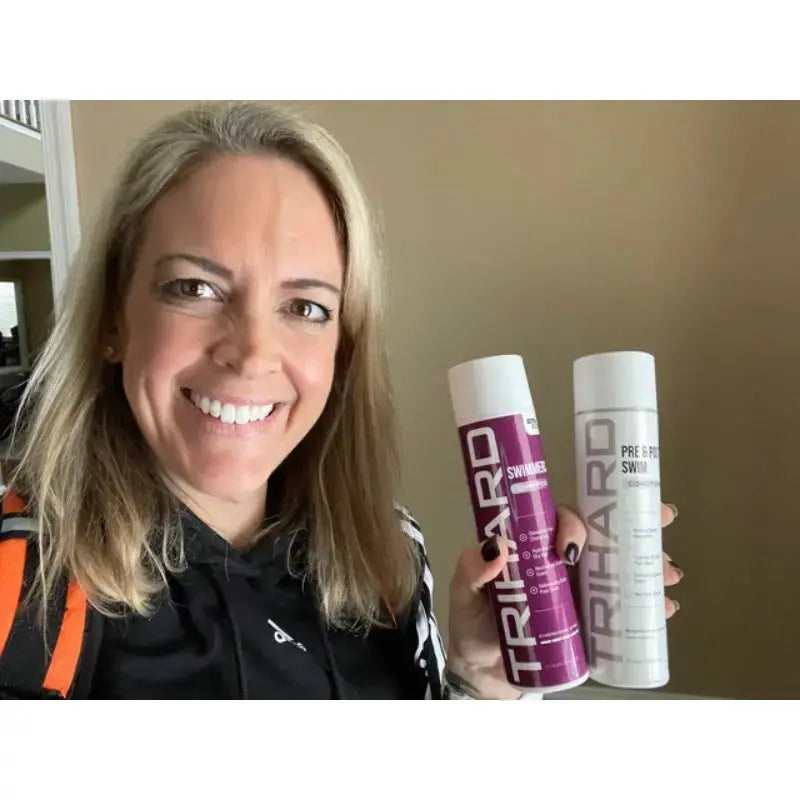 Swimmer Hair Care Combo Set - Chlorine Removal Shampoo & Conditioner for Swimmers - Post Swim Hair Repair Treatment - Perfect for Pool, Beach & Water Sports Enthusiasts