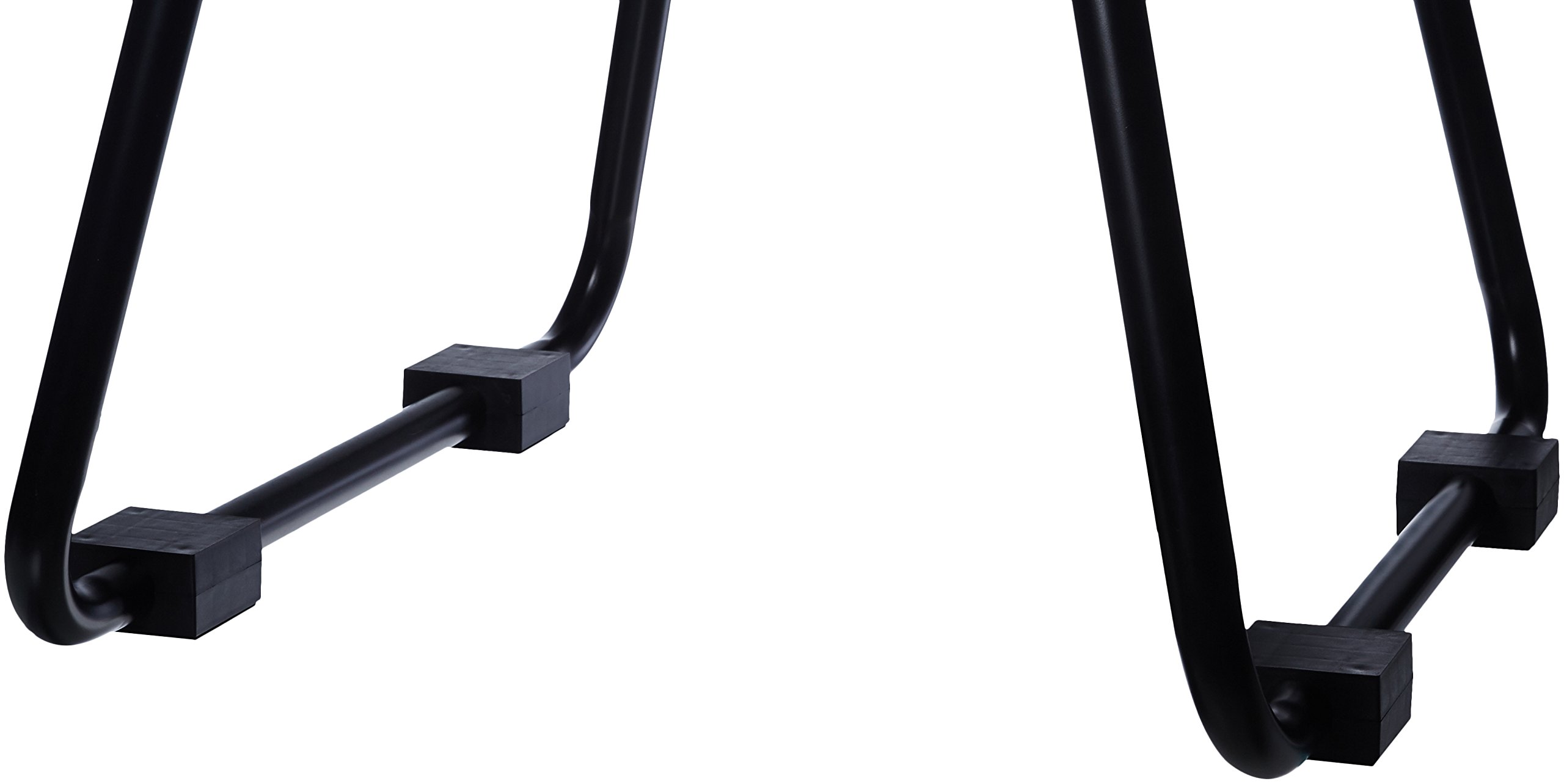 Amazon Basics Adjustable Strength Training Dip Stand - Heavy Duty Black Steel for Home Gym & Calisthenics Workout - Perfect for Pull-ups, Dips & Bodyweight Exercises