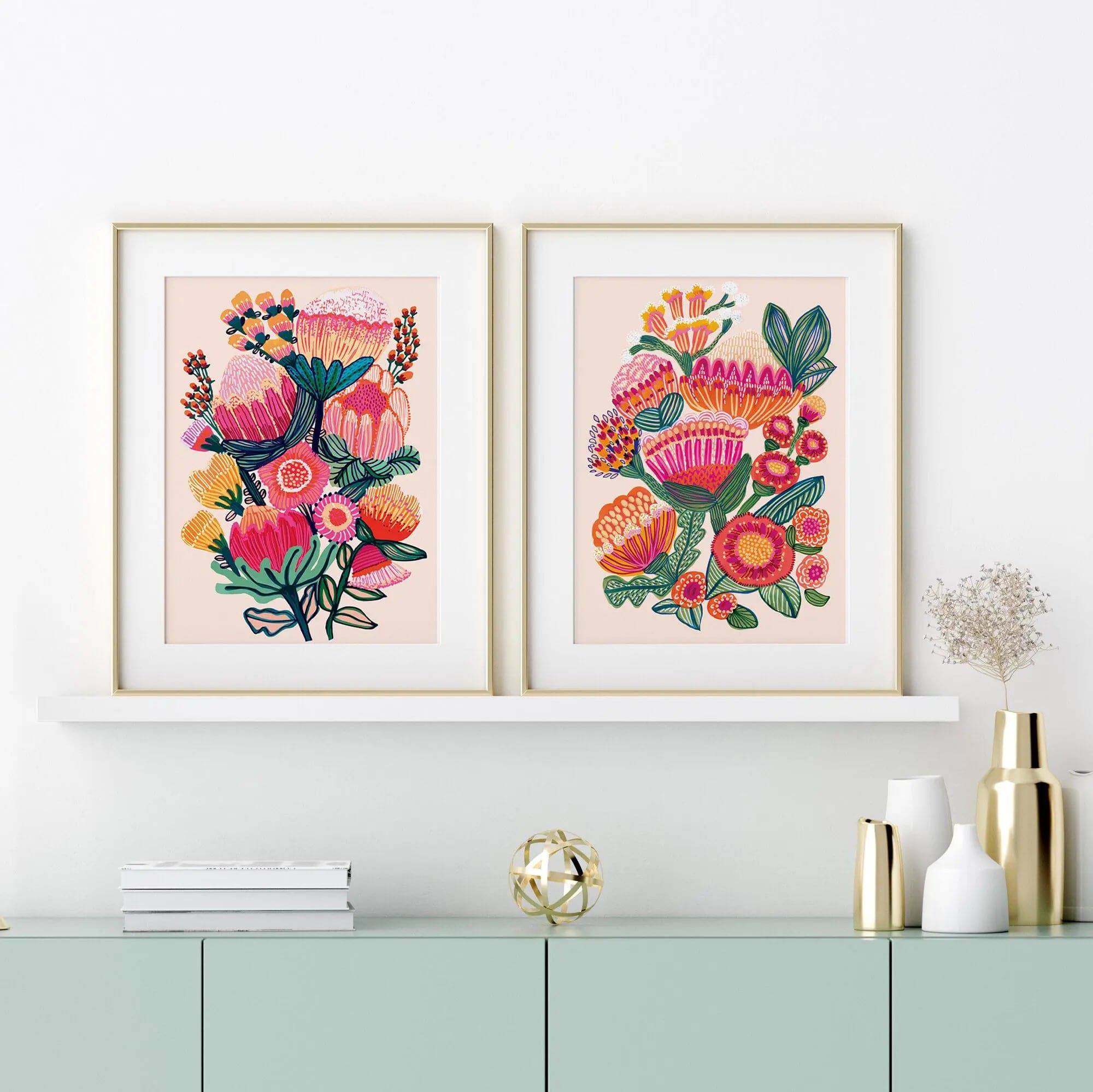 Australian Native Flowers Wall Art Prints - Stunning Floral Decor for Home & Office | Perfect for Living Room, Bedroom & Gifts
