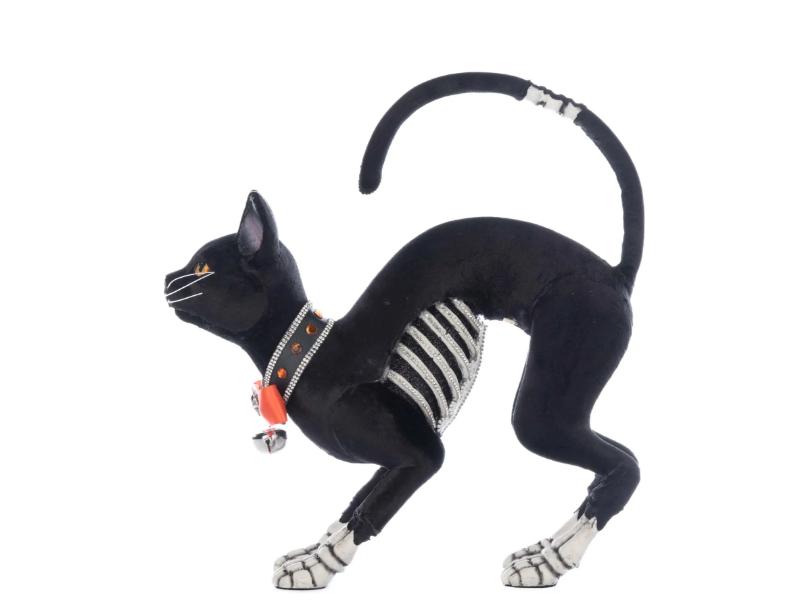13.5 Inch Skin the Cat Toy - Interactive Cat Teaser Wand with Feathers for Indoor Play, Exercise & Bonding