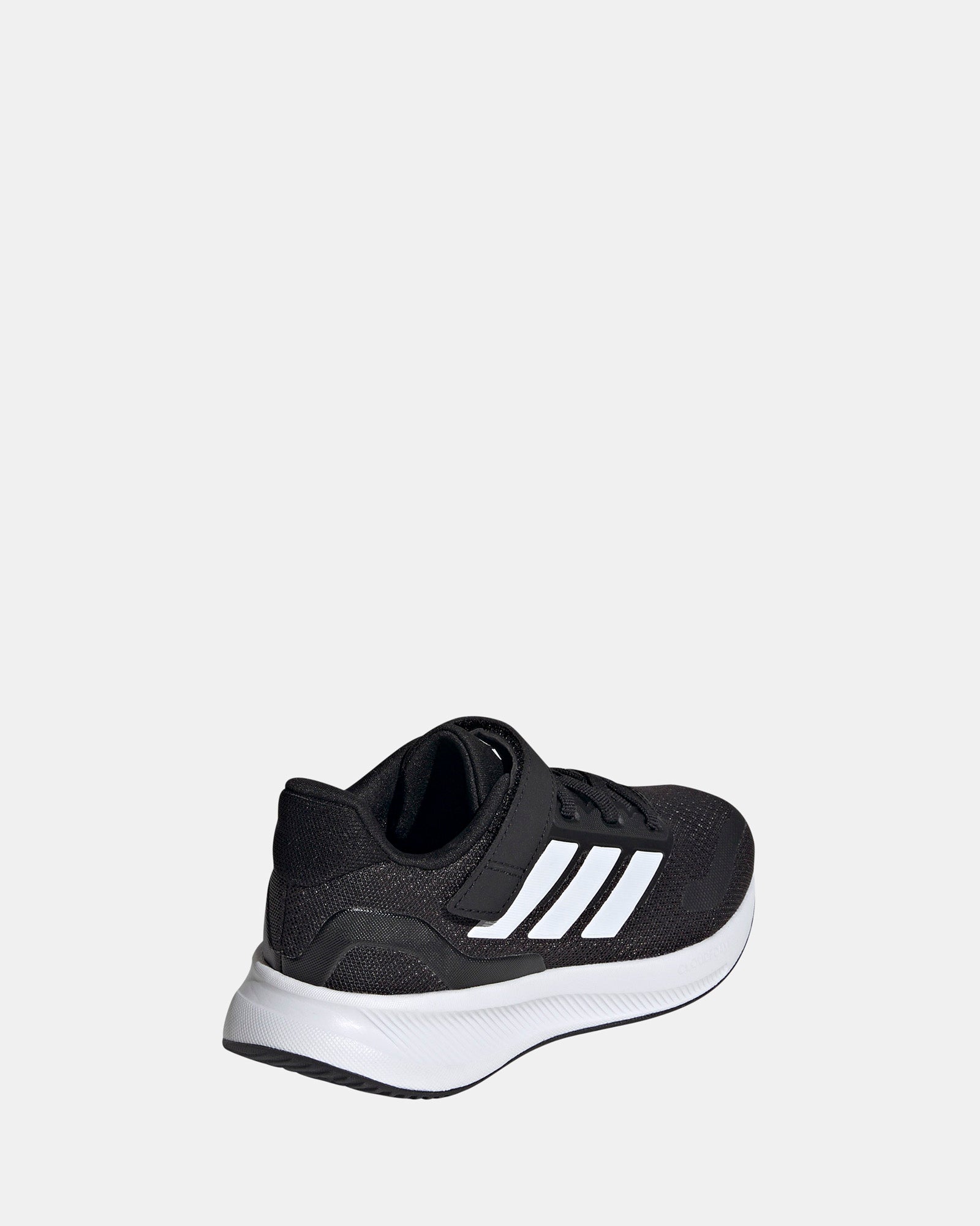 Runfalcon 5 Self-Fastening Elastic Lace Sneakers for Kids - Black/White/Black | Comfortable Preschool Shoes for Running & Playtime