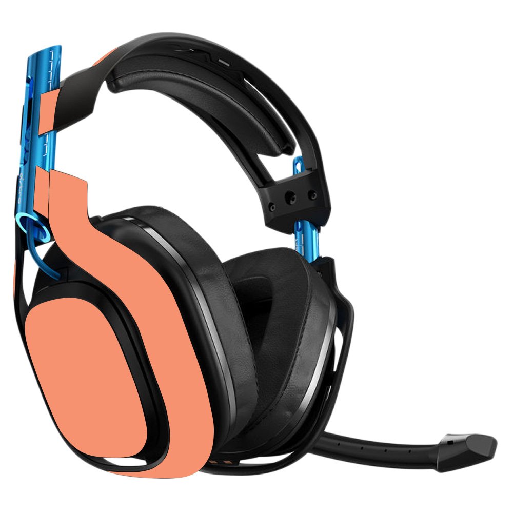 MightySkins Vinyl Decal Wrap Cover for Astro A50 3rd Gen Gaming Headset - Solid Peach, Protective & Durable Skin, Easy to Apply & Remove - Made in USA | Perfect for Gaming, Streaming & Customizing Your Headset