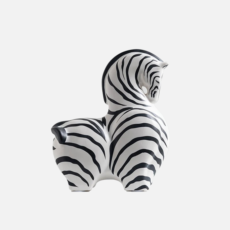 Handmade Safari Ceramic Sculpture - African Wildlife Decor for Home & Office - Perfect for Living Room, Bookshelf, or Desk Display