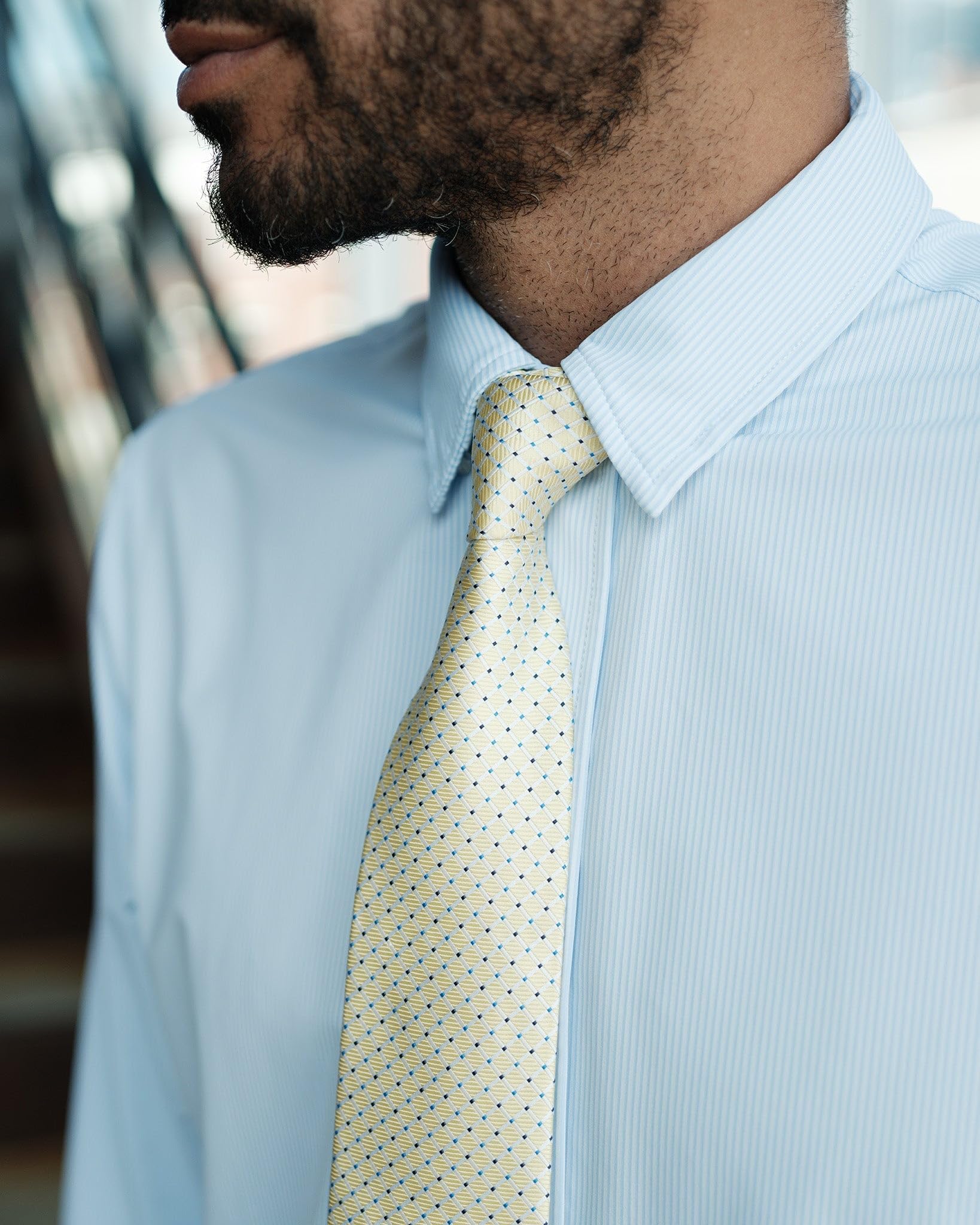 Rhone Men's Commuter Shirt - Premium Performance Dress Shirt for Business & Travel, Machine Washable & Wrinkle Resistant, Classic Fit for Office, Meetings & Casual Wear