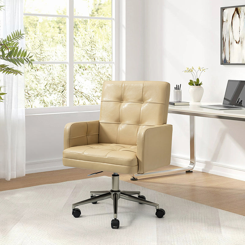 Ergonomic Leo Task Chair - Adjustable Office Chair with Lumbar Support for Home & Office Workspaces - Perfect for Long Hours of Sitting, Computer Work, and Study Sessions