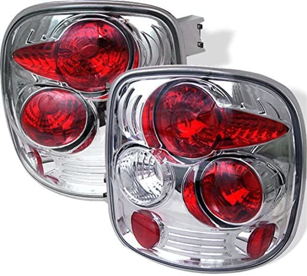 Spyder Auto 5002112 Euro Style LED Tail Lights - Chrome/Clear Lens - Compatible with BMW 3 Series E46 - Enhances Rear Visibility & Style for Night Driving