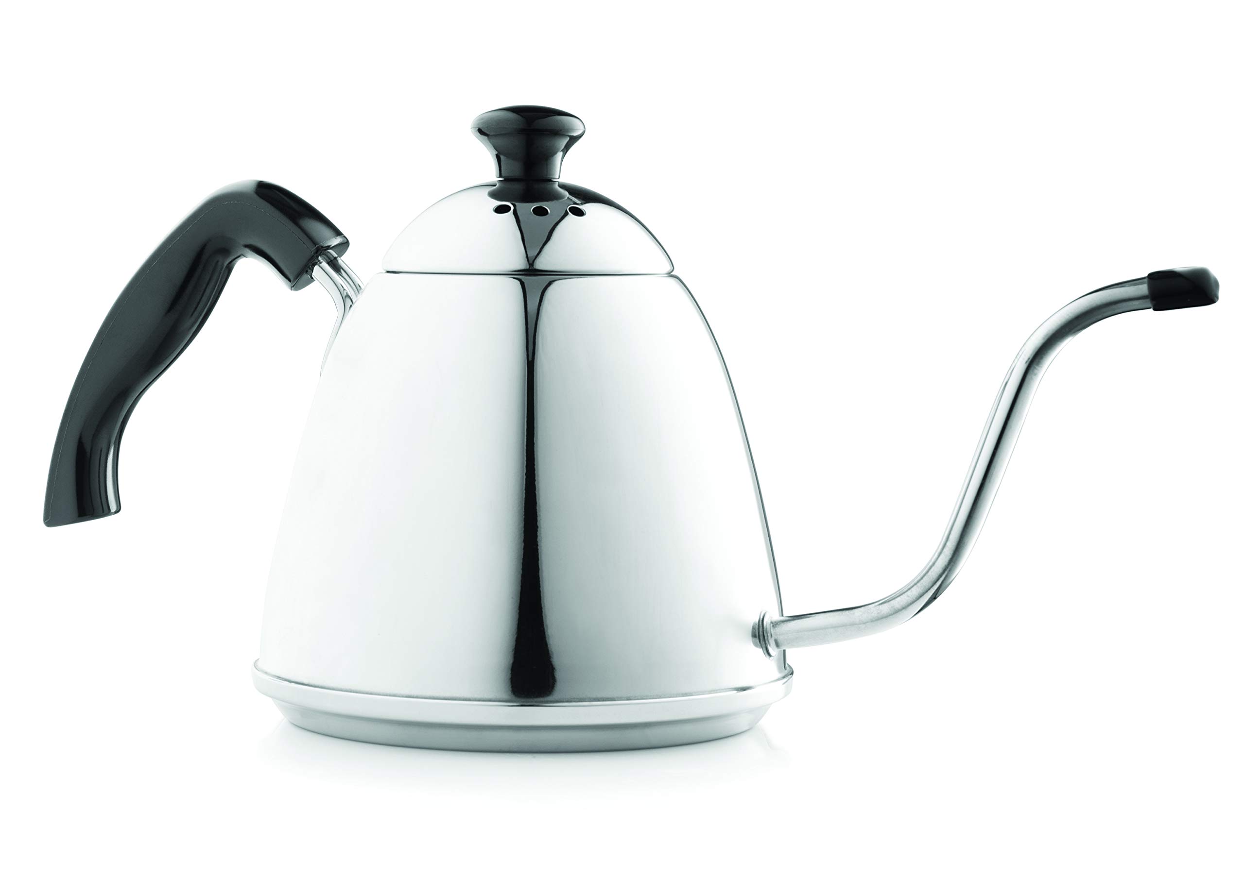 Premium Fino Gooseneck Coffee Kettle for Pour Over - 1L (6-Cup) Capacity, 18/8 Stainless Steel - Perfect for Home Baristas & Specialty Coffee Brewing