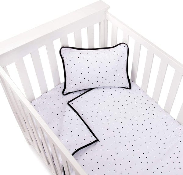 Elys & Co 4-Piece Baby Crib Bedding Set - Soft Cotton Crib Sheets, Fitted Crib Skirt, Bumper Pads & Blanket for Nursery Decor (Perfect for Newborns & Toddlers)