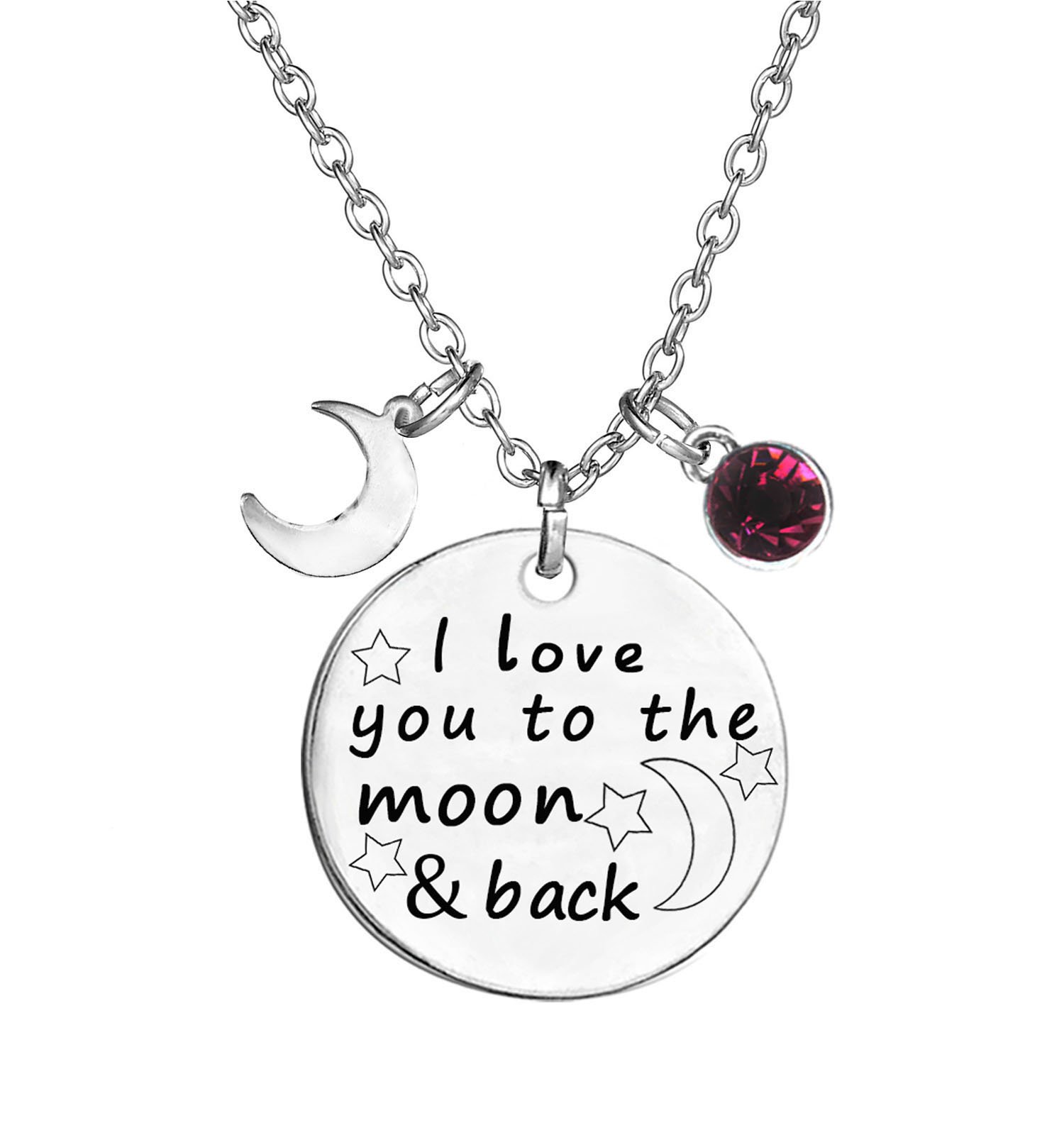 Birthstone Necklace - I Love You Jewelry for Gifts & Romance