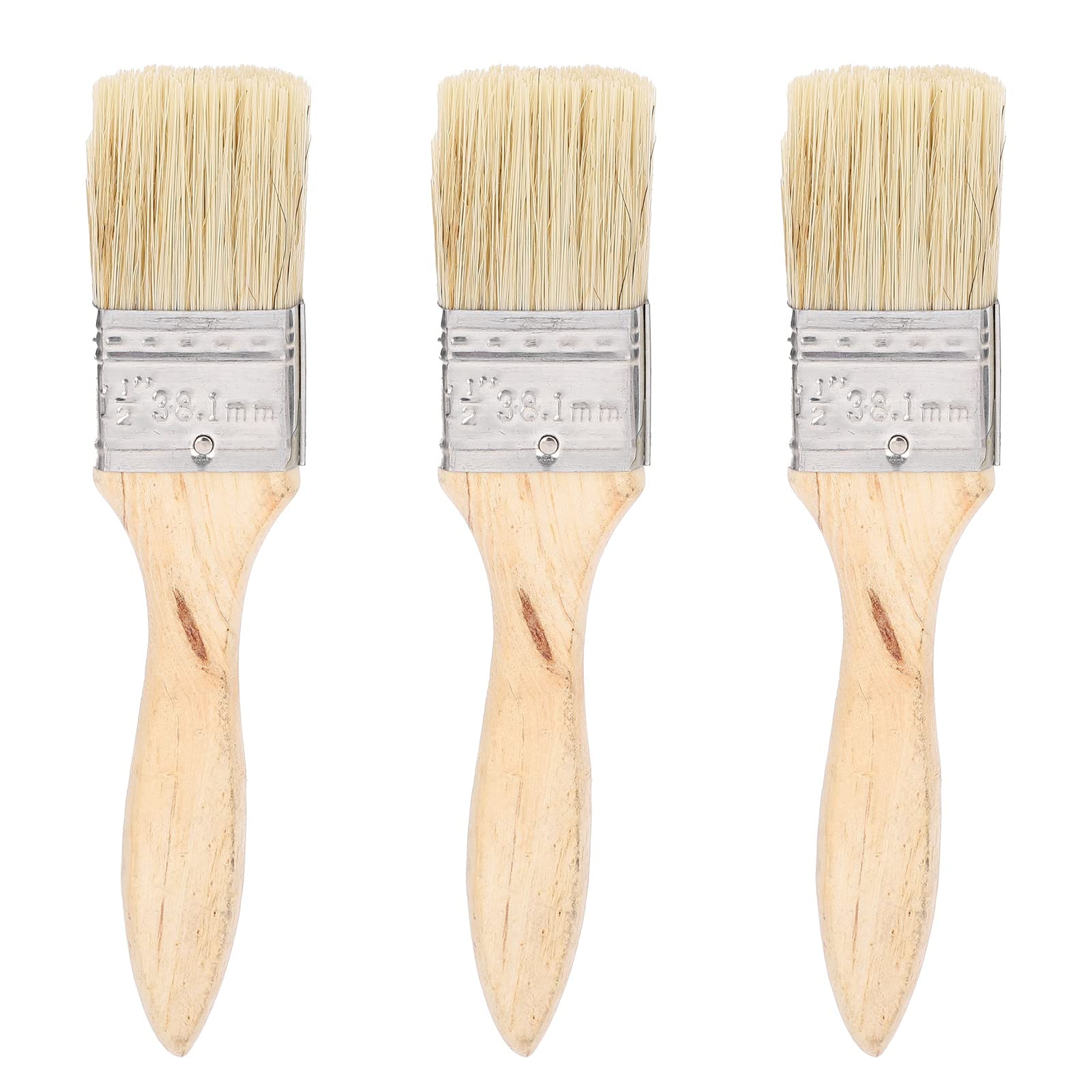 20Pcs Flat Paint Brush Set - High Absorption Artificial Fur Brushes for Smooth Painting & Crevice Cleaning - Perfect for Wall Touch-Ups, Furniture Painting & DIY Crafts