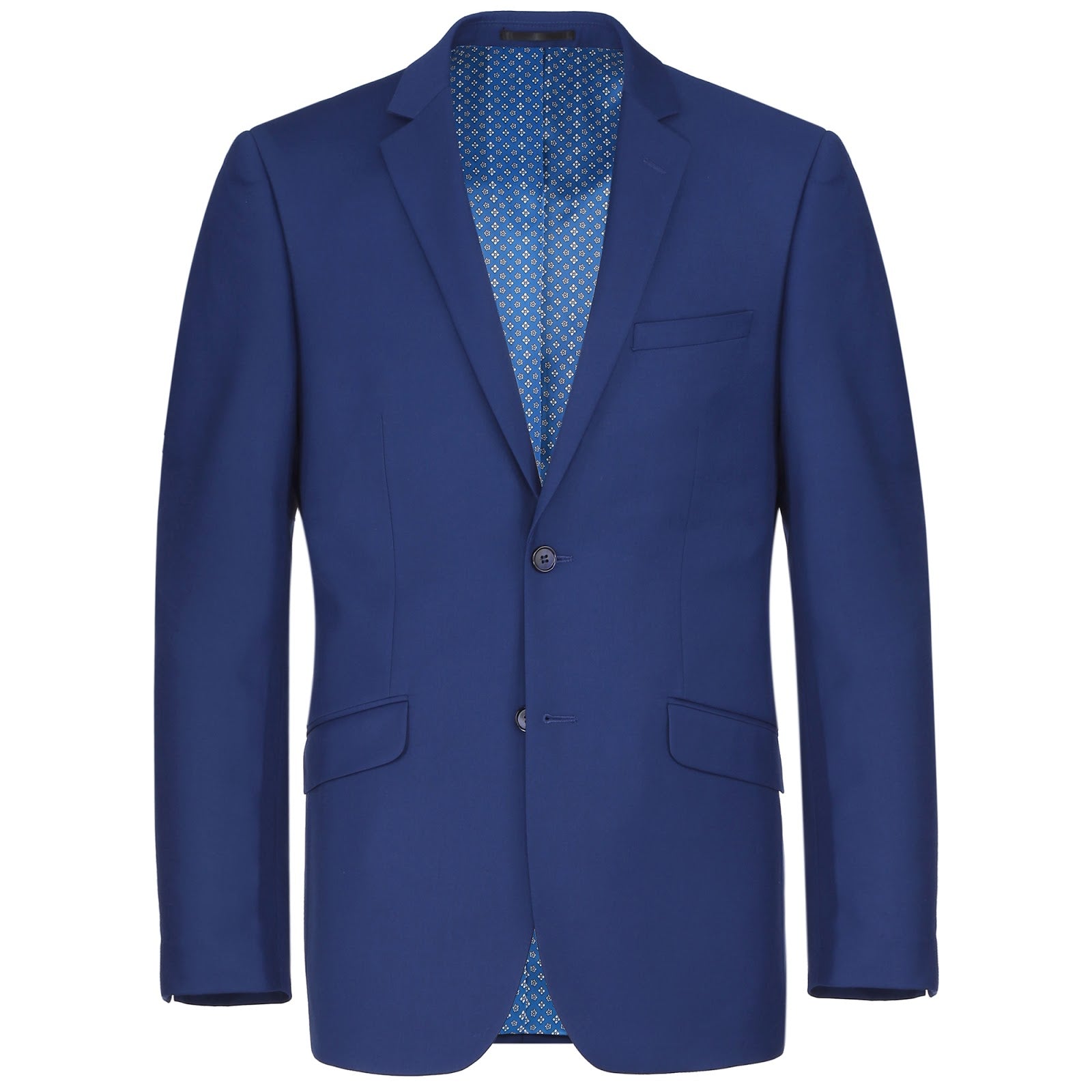 Alessandro Vitello by Renoir Royal Blue 2-Piece Classic Fit Single Breasted Notch Lapel Suit for Men | Formal Business Attire, Wedding & Special Occasion Outfit