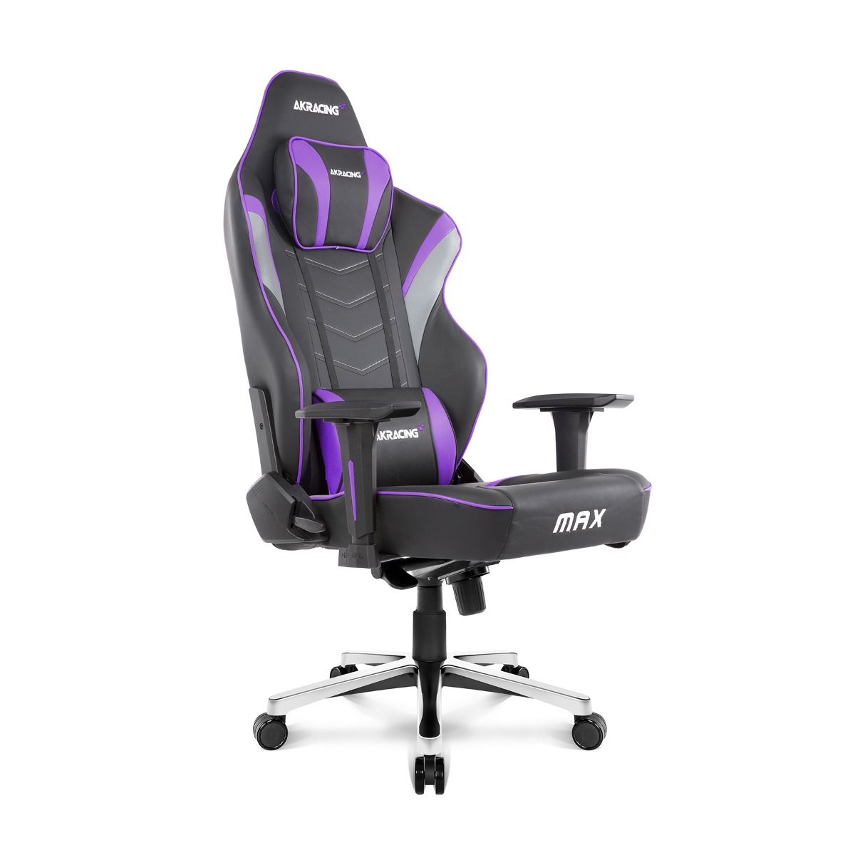 AKRacing MAX Series Ergonomic Gaming Chair - Purple, High Back Racing Style with Adjustable Lumbar Support for PC, Office & Esports Gamers