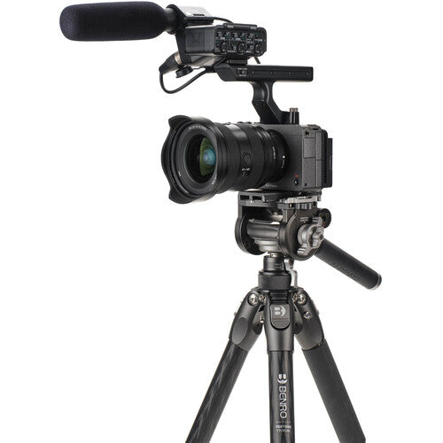 Benro Tortoise 4 Section Carbon Fiber Tripod with FS36PRO Head - Professional Travel & Outdoor Photography Tripod for DSLR Cameras