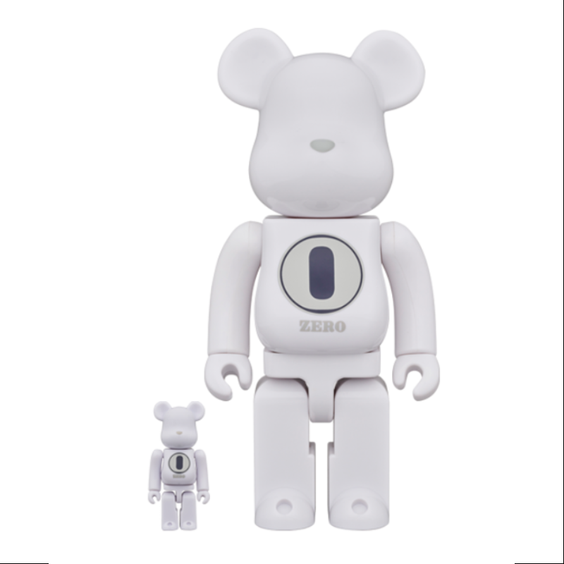 Limited Edition 2024 Be@rbrick ROBERT INDIANA x Fragment Design White 400% & 100% Collectible Figure - Perfect for Home Display, Office Decor, and Anime Enthusiast Collections