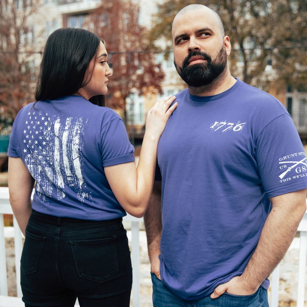 1776 American Flag Women's Boyfriend Fit T-Shirt | Vintage Patriotic Graphic Tee for Casual Wear & 4th of July Celebrations