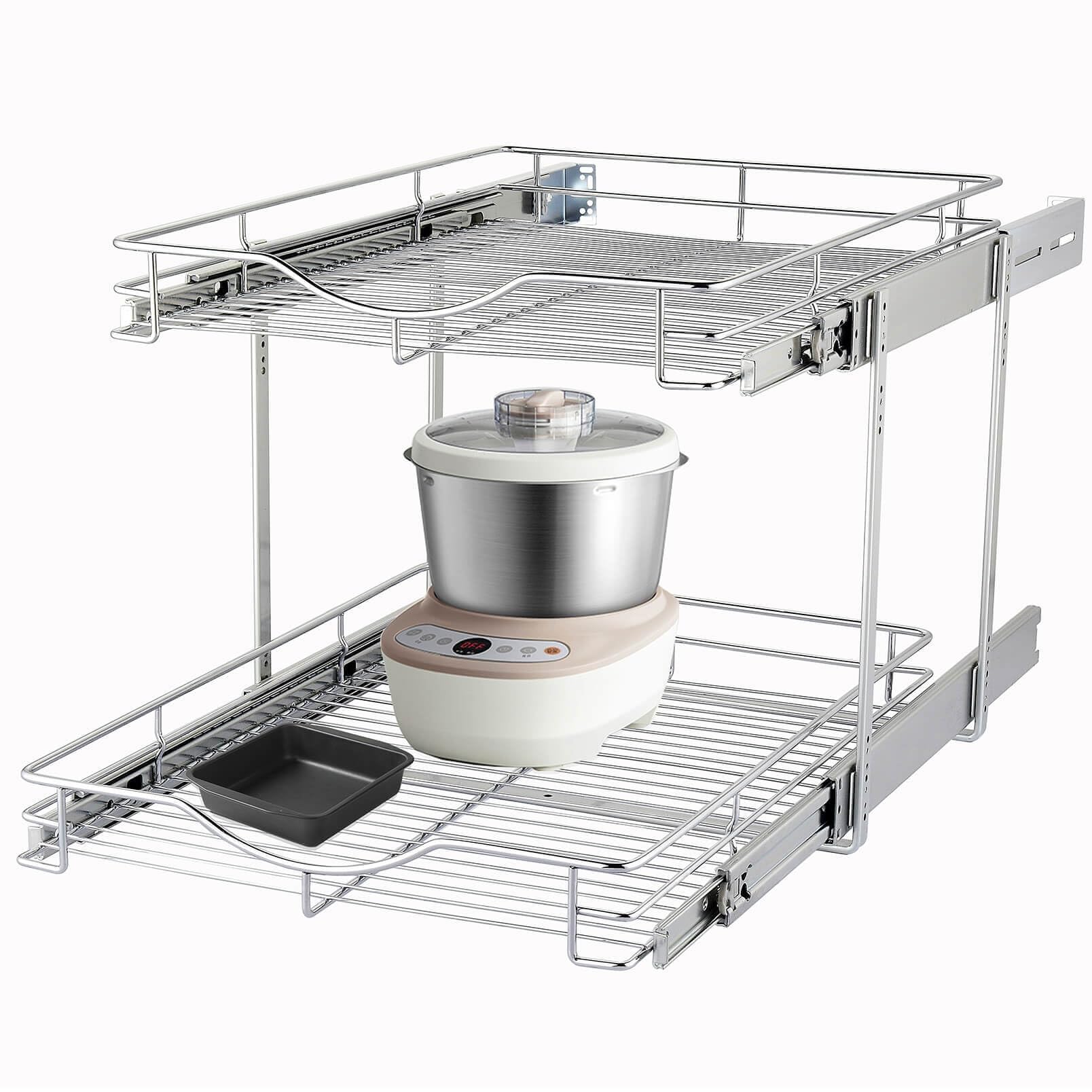 2 Tier Pull Out Cabinet Organizer - 14