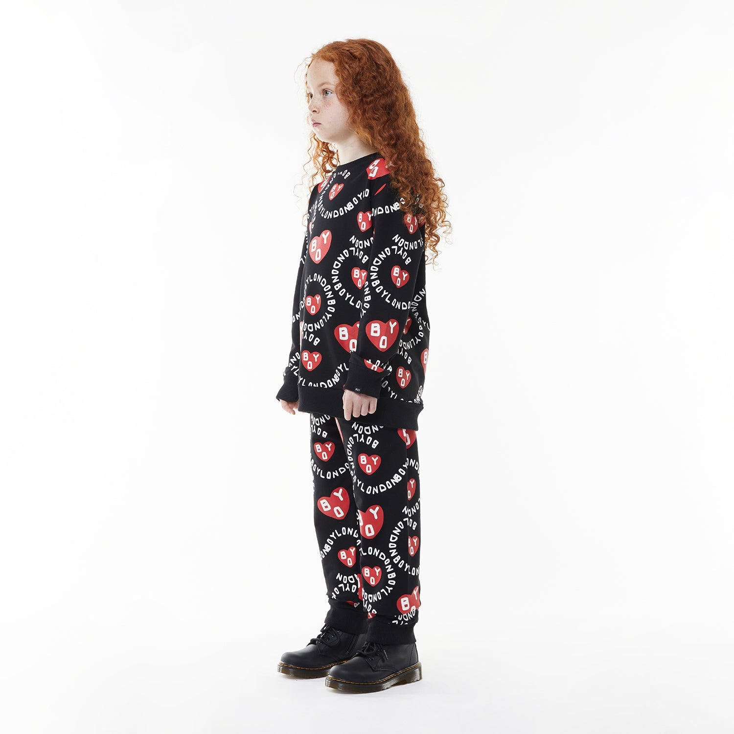 Boys' Heart Print Jogger Pants for Kids - Soft & Comfortable Running Sweatpants for Playdates, School & Outdoor Activities