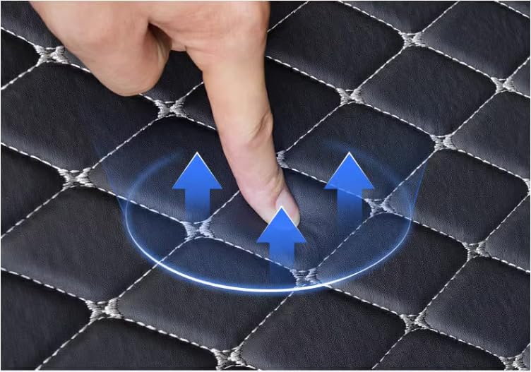 Custom Fit Car Trunk Liner Cargo Mats - All Weather Protection for 97% Vehicle Models | Full Coverage, Easy to Clean & Durable Trunk Organizer | Perfect for Road Trips, Grocery Hauling & Pet Transport (A14)