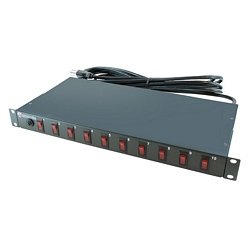 112 0406 Rack Mount PDU Power Strip - 10 Outlet with Rocker Switches for Server Rack, Data Center & Network Equipment (19 Inch Standard)