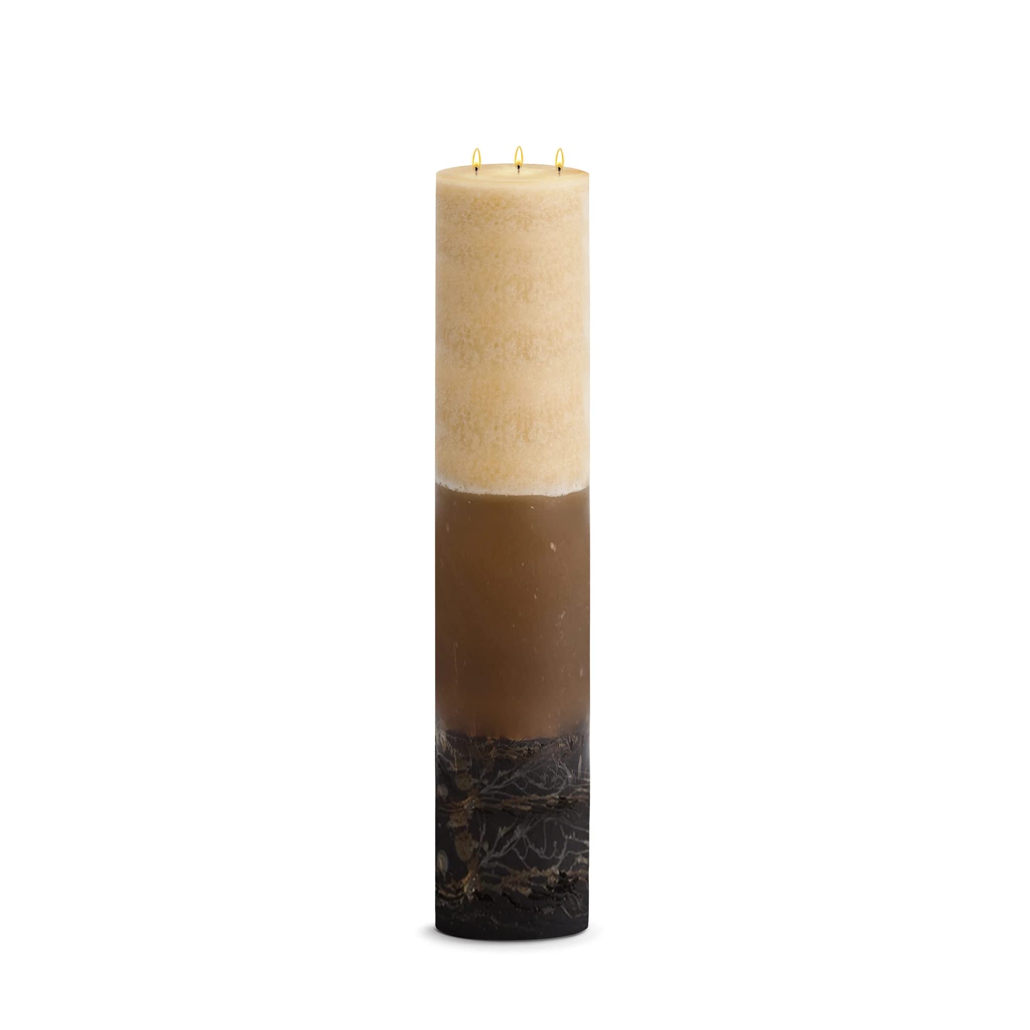 Peony Plum Cucumber Scented Pillar Candles - Set of 6 (6x24 inches) for Home Decor, Wedding Centerpieces & Relaxing Aromatherapy
