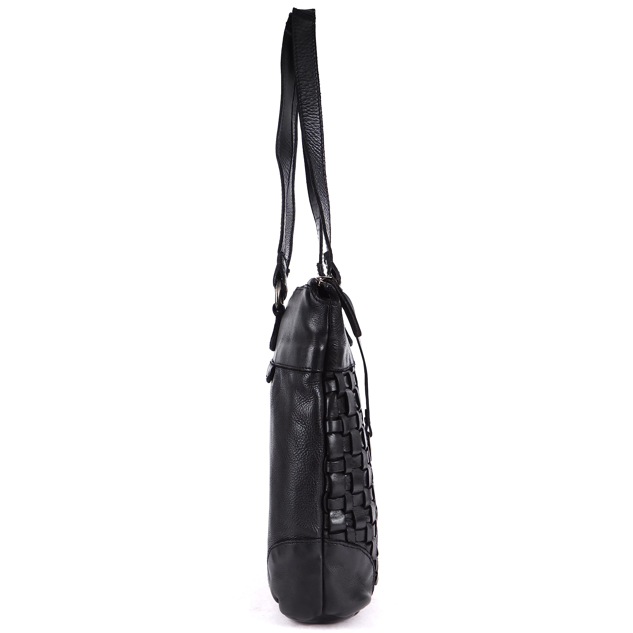 Genuine Leather Women's Tote Handbag - Stylish Satchel Purse with Top Handle & Shoulder Strap for Work, Travel & Everyday Use