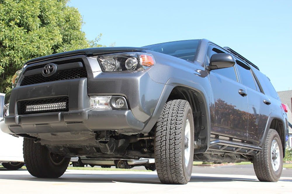 120W LED Light Bar with Behind Grille Mounts & Wiring Kit - Compatible with 2010-2013 Toyota 4Runner - Off-Road, Camping & Night Driving Lighting Upgrade