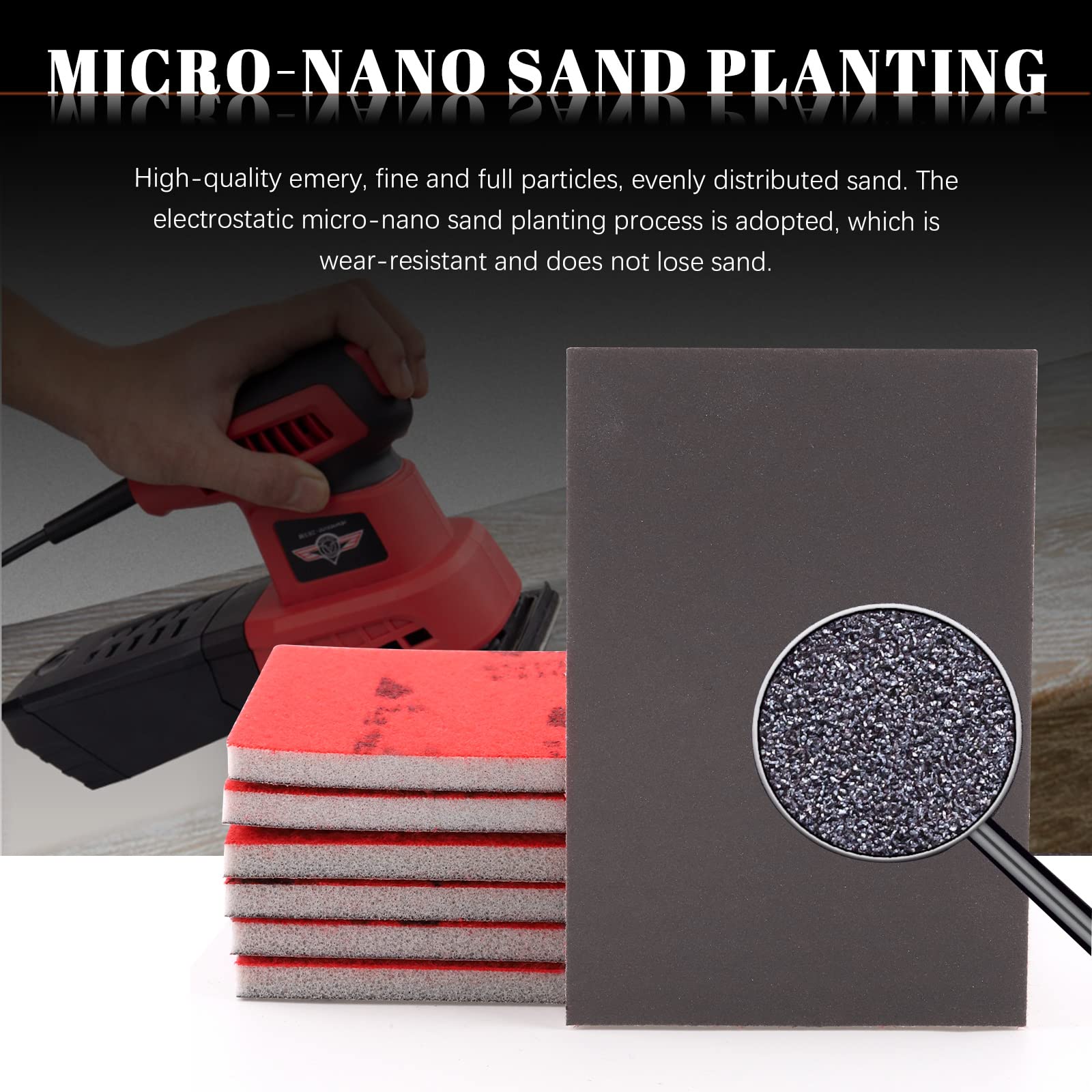 **Tanstic 21-Piece 1200-1500 Grit Sanding Sponge Set - Wet/Dry Flexible Foam Sanding Pads & 2.5 Inch Paint Brush for Wood, Metal, Drywall, Furniture - Perfect for DIY Projects, Home Renovation & Crafting**