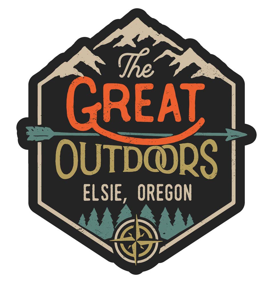 Elsie Oregon The Great Outdoors Design 4-Inch Fridge Magnet - Vintage Style Decorative Refrigerator Magnet for Kitchen, Office & Travel Souvenirs