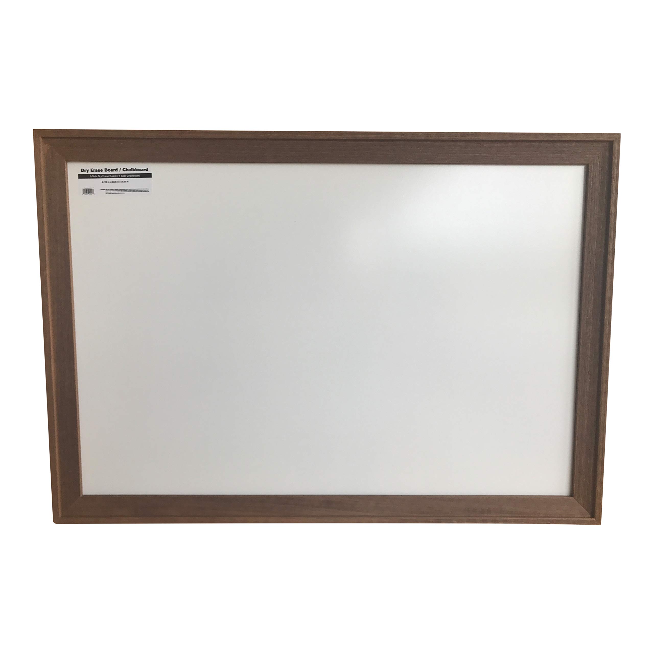 Rustic Brown Wooden Frame Dry Erase Whiteboard - 24