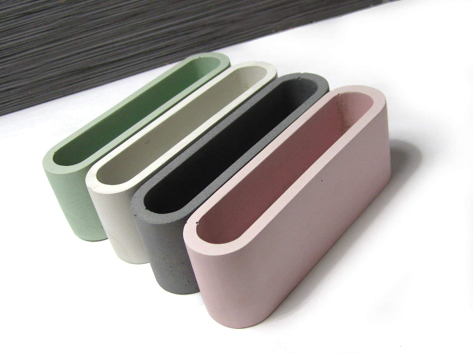 Premium Concrete Business Card Holder for Desk - Elegant Office Card Display Stand | Perfect for Professional Workspaces, Reception Areas, and Corporate Gifts