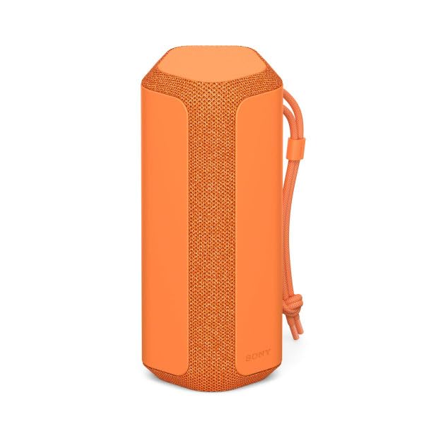 Sony Portable Bluetooth Speaker - Wireless, Waterproof, Orange - Perfect for Outdoor, Travel, Beach & Pool Parties