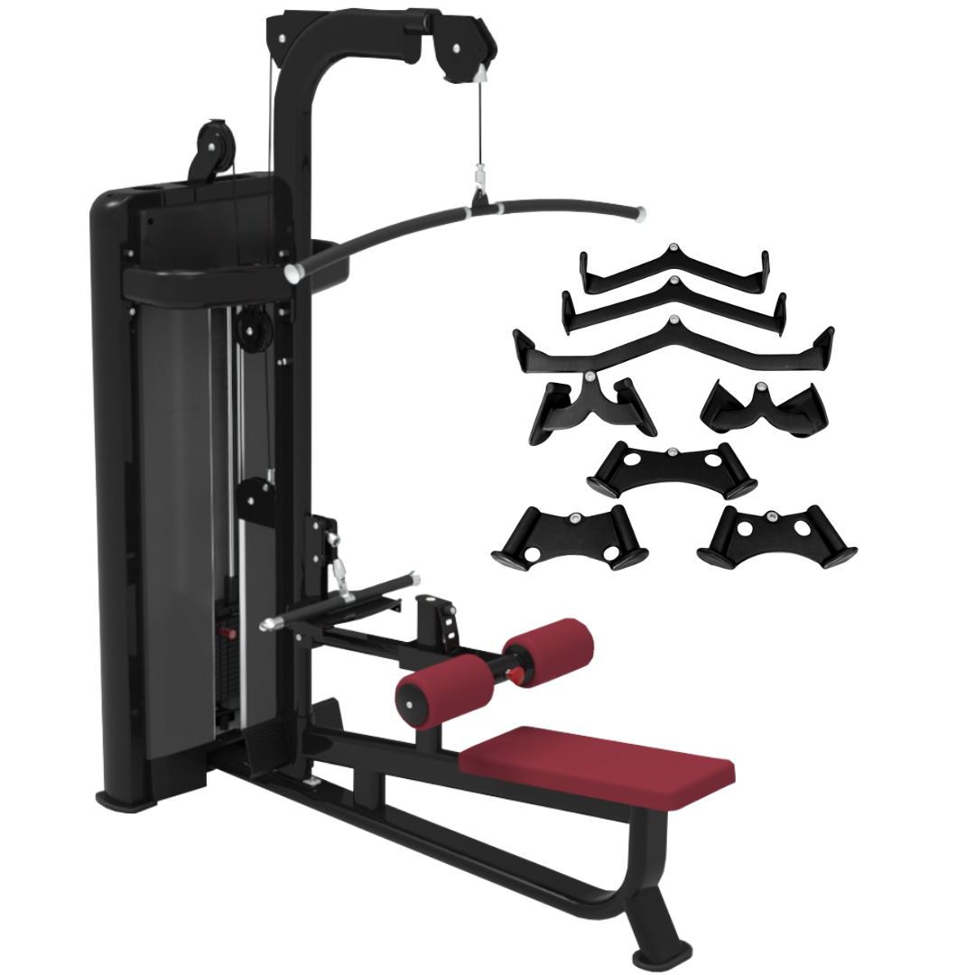 Pegasus 1S 2-in-1 Lat Pulldown and Low Row Machine for Home Gym - Strength Training Equipment for Back & Arm Workouts | Perfect for Small Spaces & Full-Body Exercise