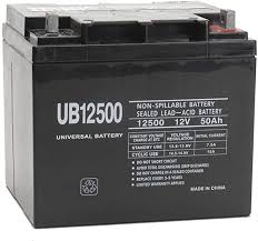 12V 50Ah Sealed Lead Acid Battery - Rechargeable SLA Battery for Solar Power, UPS Backup, Electric Scooters & Mobility Devices - BW12500 Model
