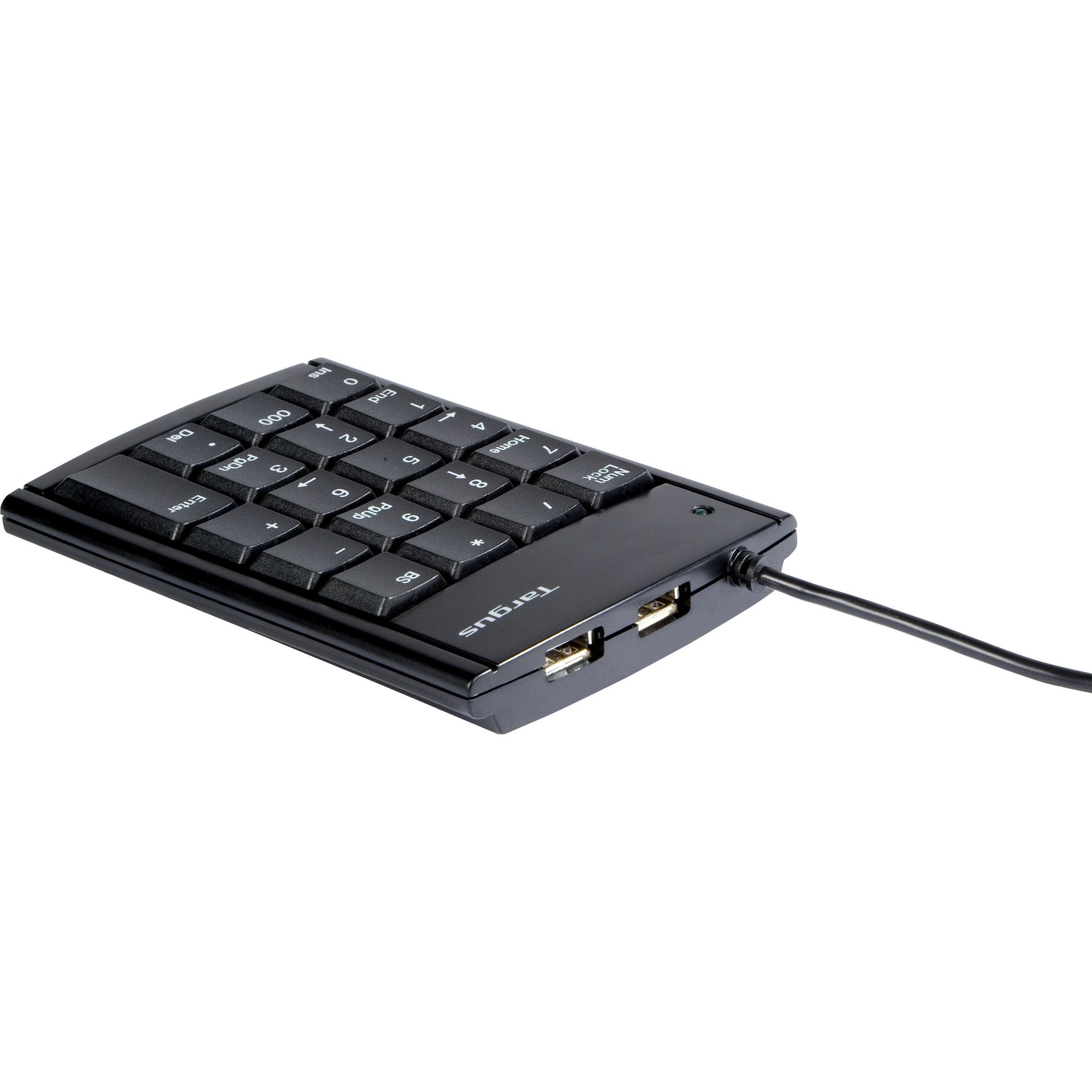 USB Numeric Keypad with 4-Port Hub - Perfect for Data Entry, Accounting & Office Work
