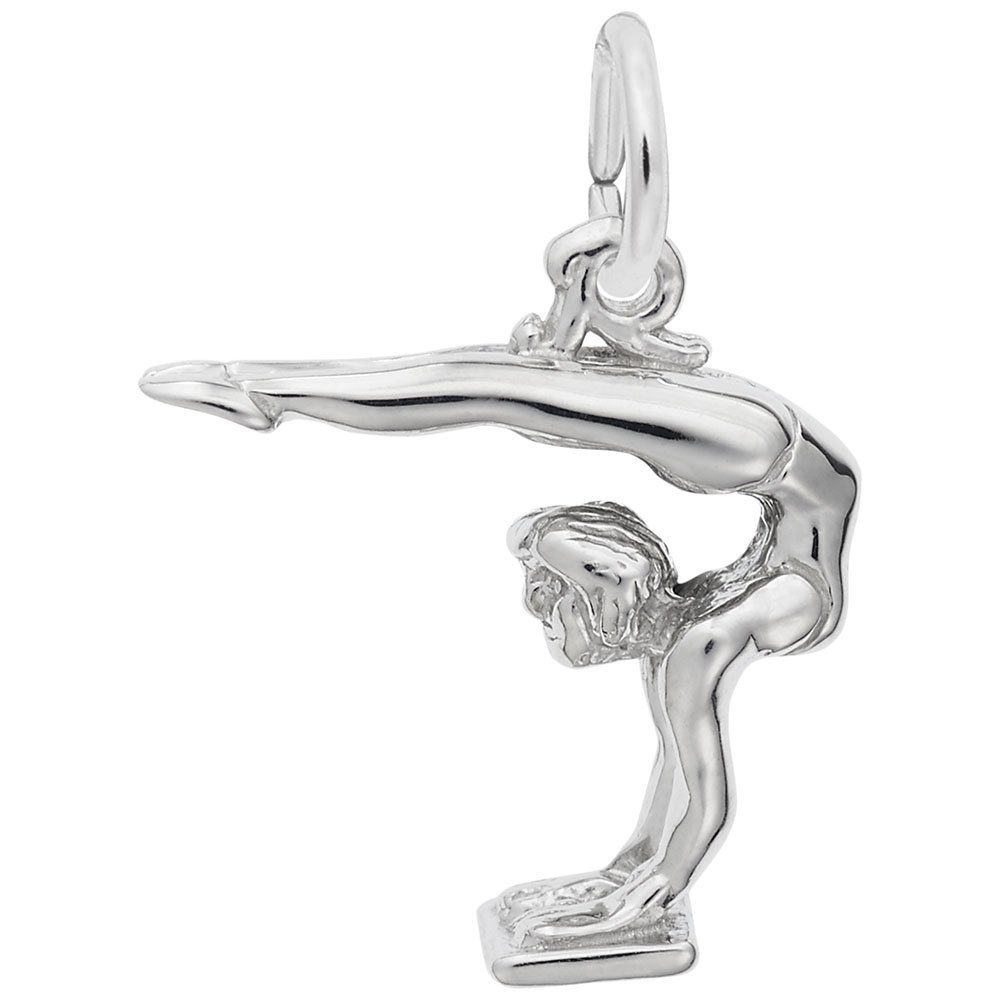 Gymnast Charm for Bracelets & Necklaces - Elegant Jewelry Pendant for Gymnastics Lovers - Perfect Gift for Athletes, Coaches & Dance Enthusiasts