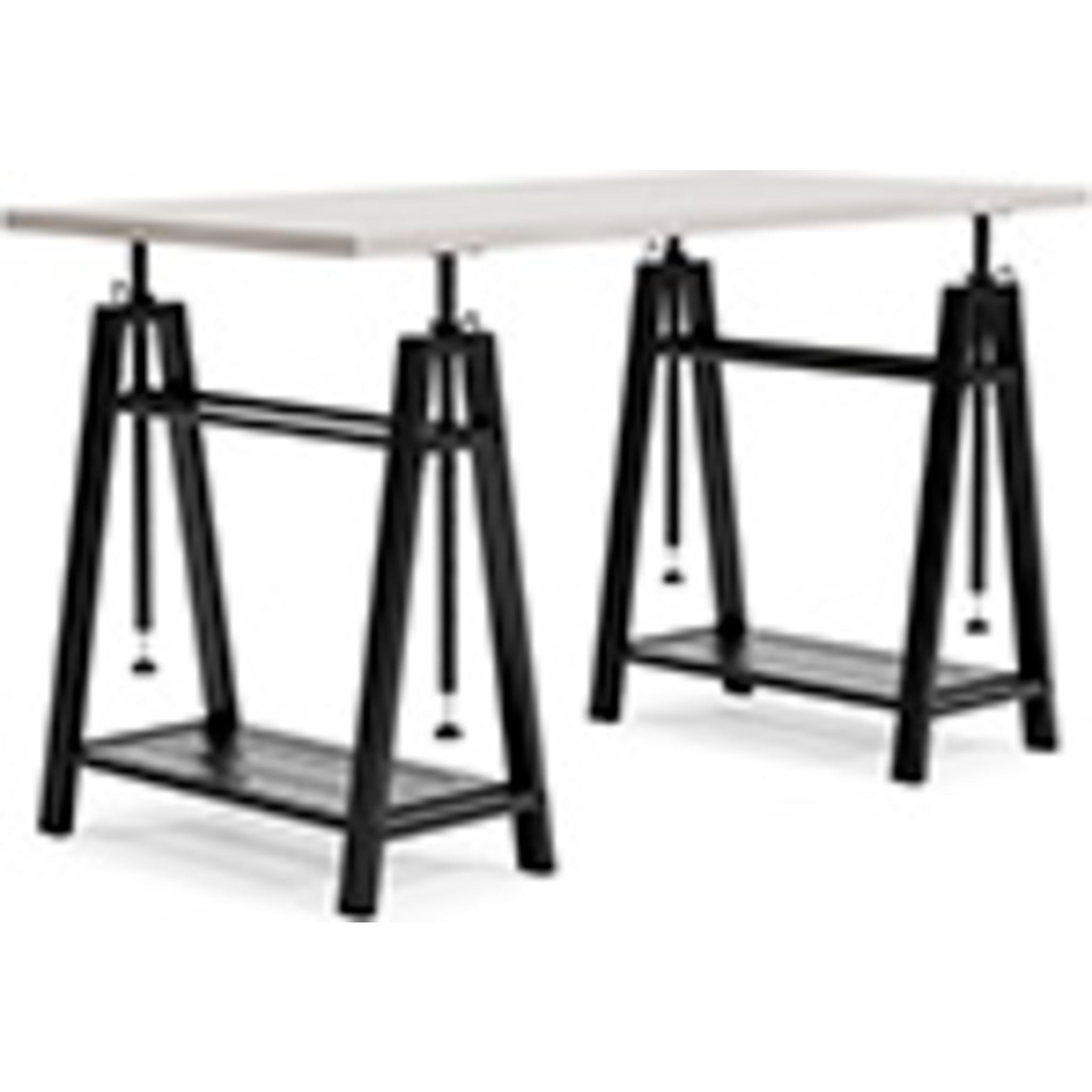 Bayflynn Adjustable Height Standing Desk - White & Black Ergonomic Electric Sit Stand Desk for Home & Office - Perfect for Work, Study & Gaming