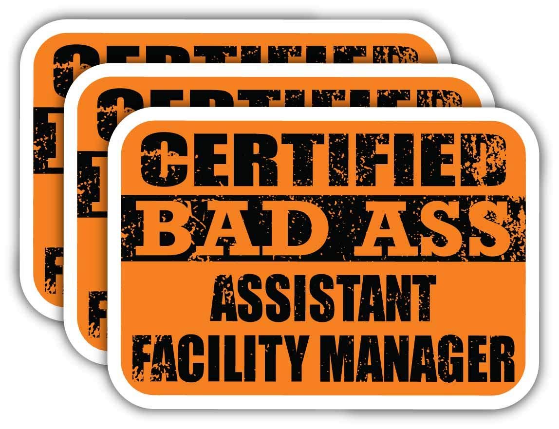 Certified Facility Manager Stickers - Funny Job Gift for Office & Cars