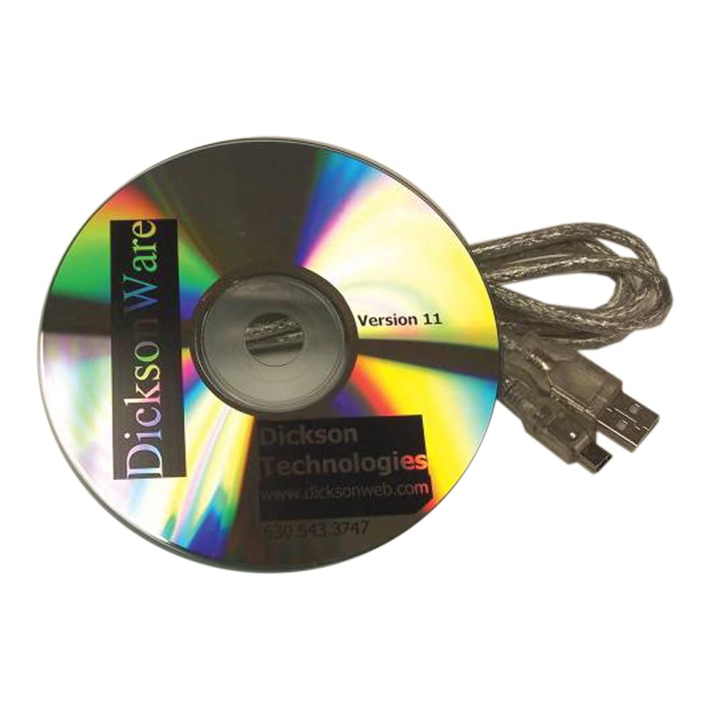 Dickson A016 Dicksonware Software & USB Download Cable - Version 10 | Diagnostic Tool for Automotive Repair & Vehicle Maintenance