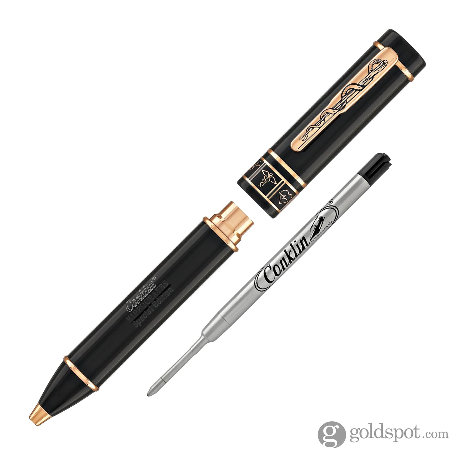 Conklin Premium Ballpoint Pen - Hippocrates Style - Smooth Writing for Professionals & Students - Perfect for Office, School & Gifting