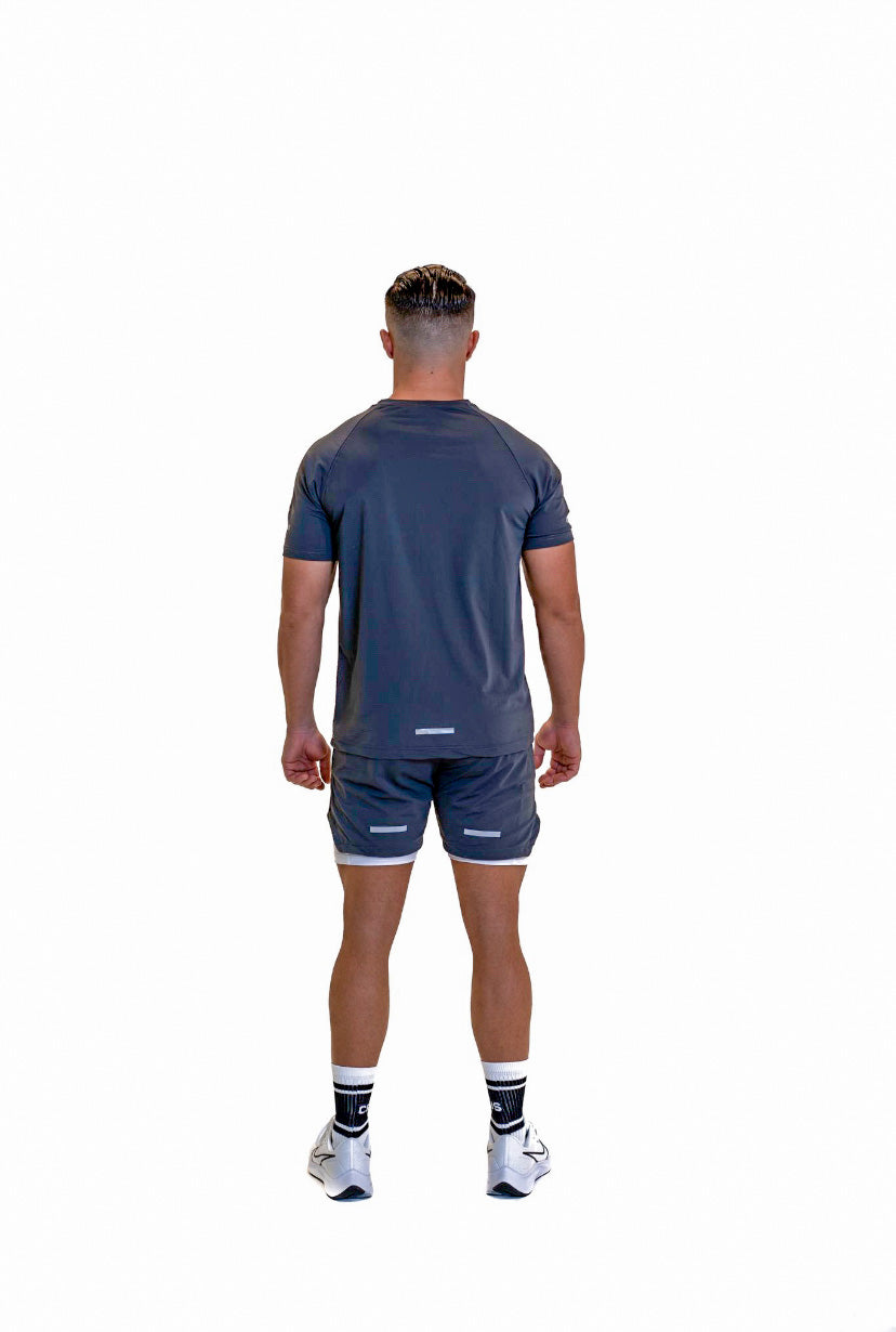 Cerus Grey Quantum Men's T-Shirt - Premium Cotton Comfort Fit Casual Tee for Everyday Wear, Gym & Outdoor Activities