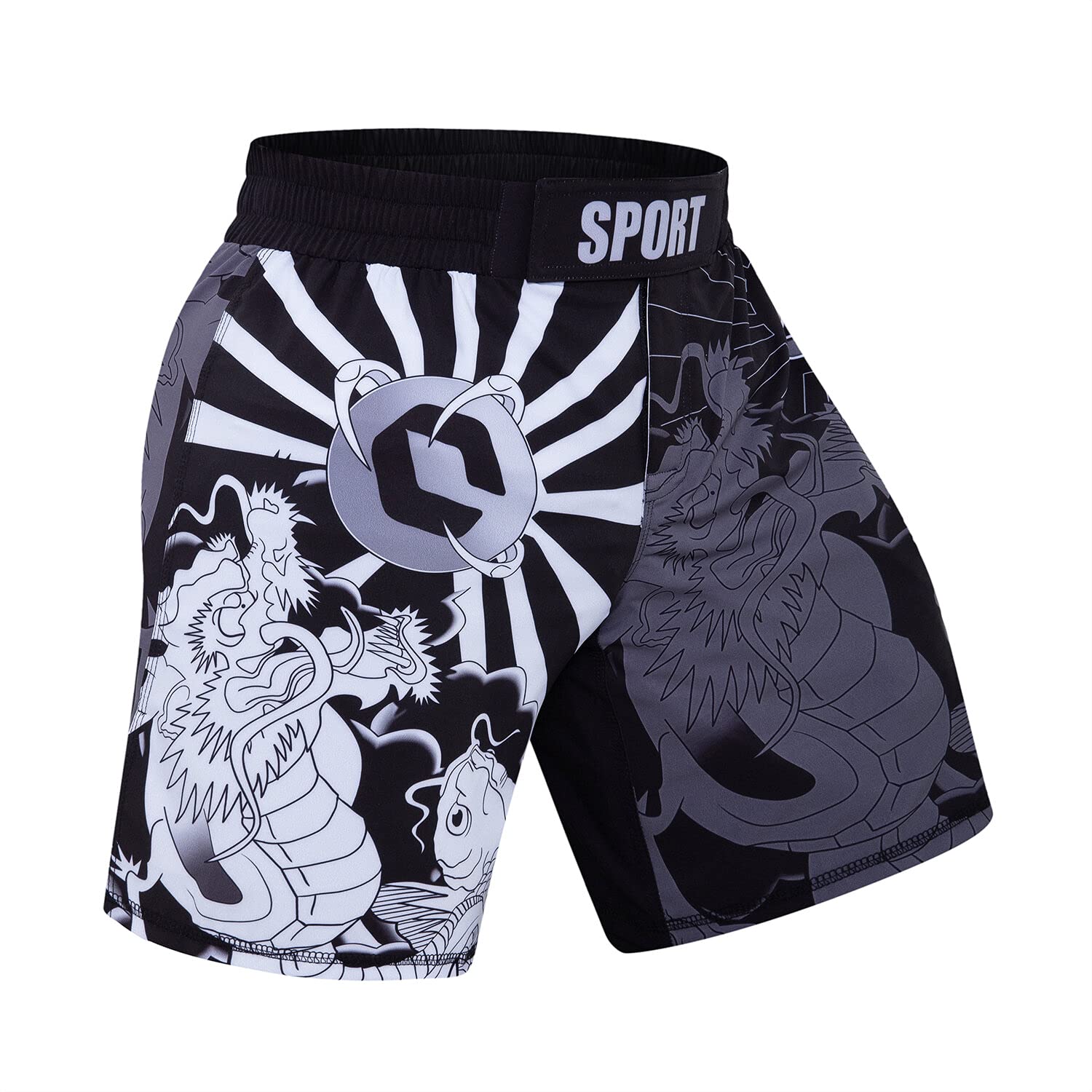MMA Fight Shorts for Men - Breathable Sports Training Shorts & Boxing Pants | Ideal for MMA, Boxing, Gym Workouts & Martial Arts Training