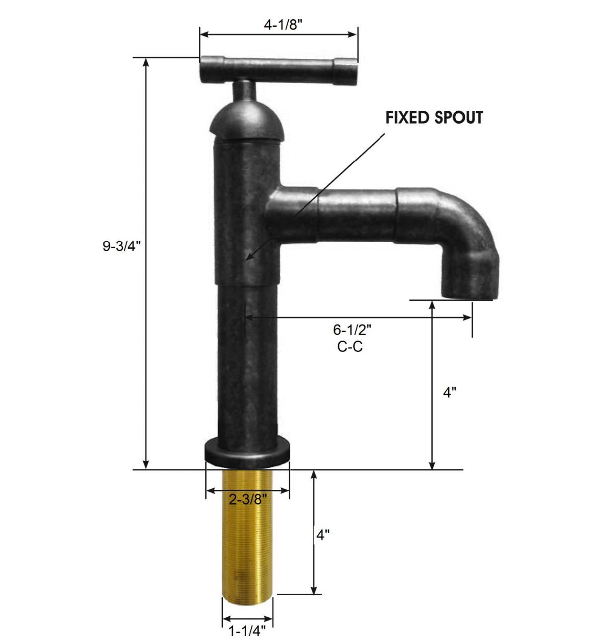 Compact Bathroom Sink Faucet with 90° Angled Spout - Perfect for Small Spaces, RV, Boat & Tiny Homes