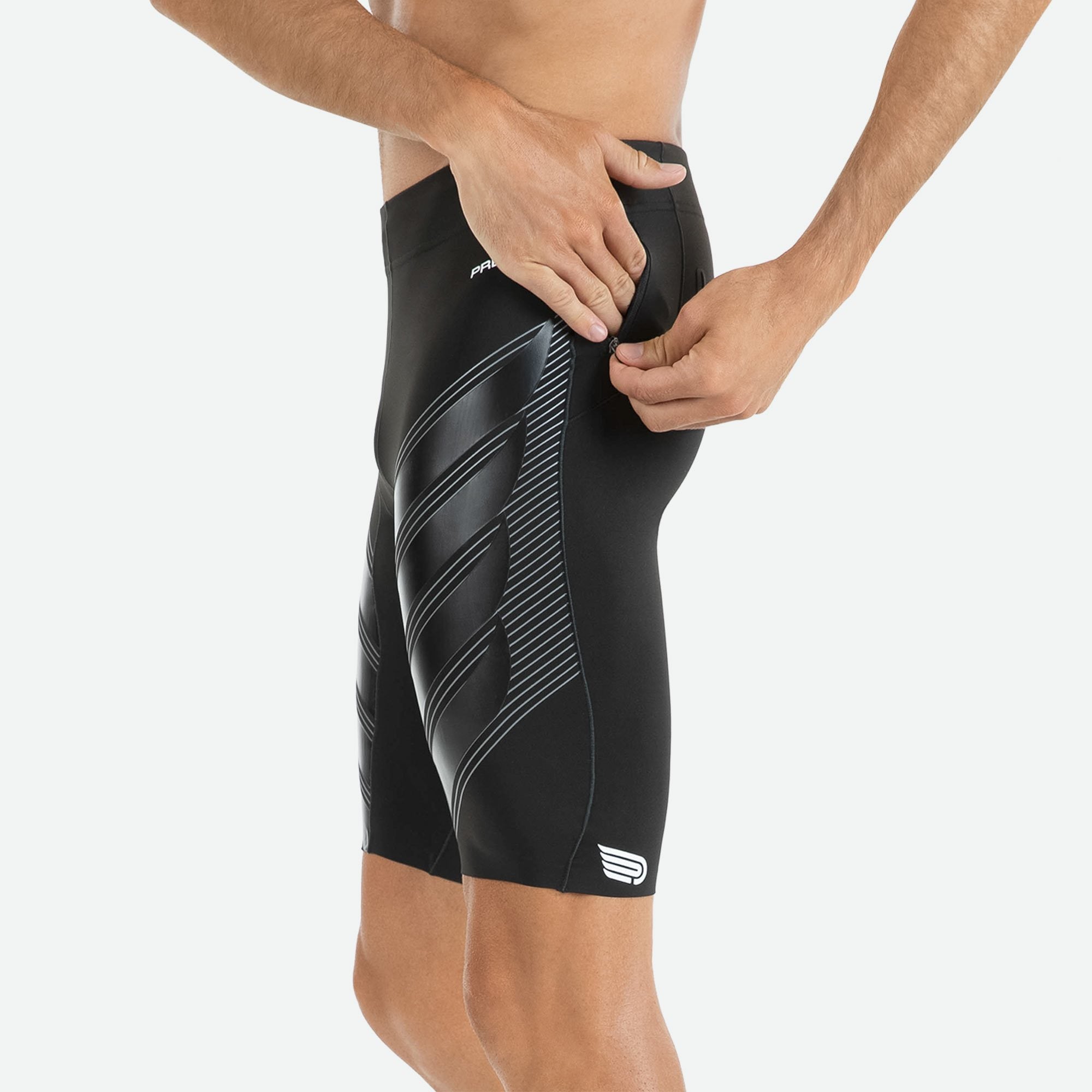 Pressio Men's Power Run Compression Shorts - High-Performance Workout & Running Shorts for Men - Moisture-Wicking & Breathable Athletic Shorts for Gym, Training & Marathon Running