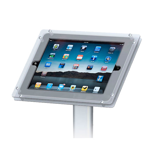Apple iPad Floor Stand for Large 22x56 Posters - Adjustable Top Loading Slide-in Frame Display Holder - Perfect for Trade Shows, Retail Stores, and Exhibition Booths
