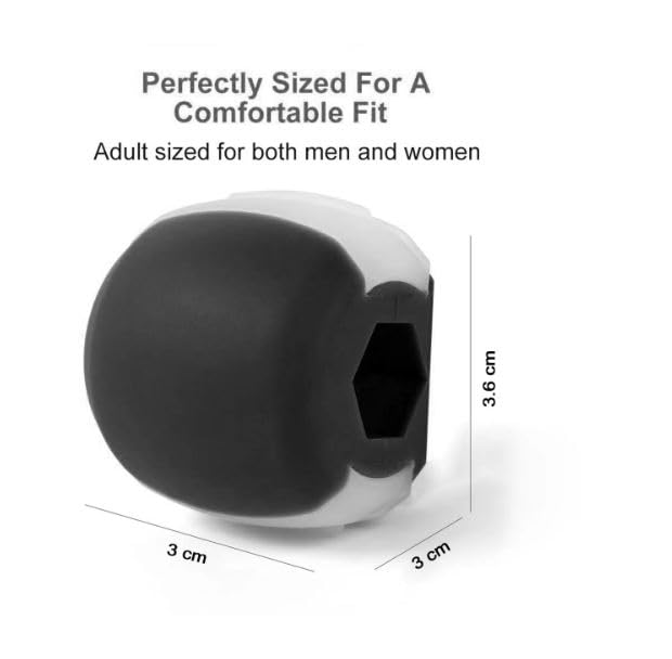 Frill Jawline Exerciser & Double Chin Reducer for Women & Men - Face & Neck Toner for Slimmer Jawline & Defined Facial Contours | Perfect for Home Workouts, Fitness Routines & Self-Care