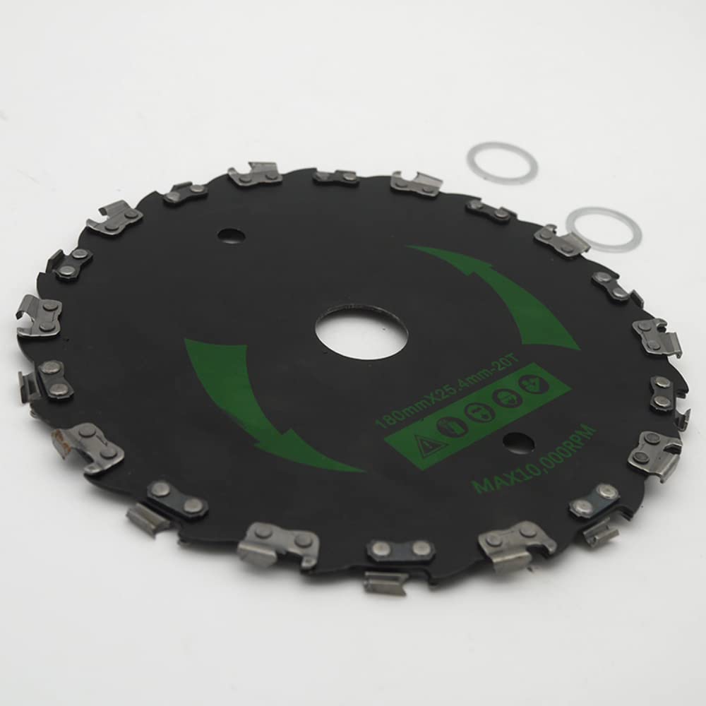 180mm 20T Replacement Brushcutter Blade for Lawn Mower Trimmer - Compatible with 10000 RPM Weed Eater Heads - Durable Garden Tool for Cutting Trees, Shrubs & Lawn Maintenance (Ideal for Yard Work, Landscaping & Professional Gardening)