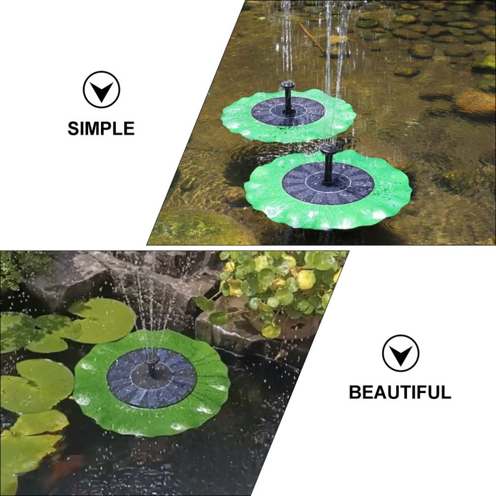 Solar Powered Floating Fountain Set - Outdoor Water Feature with LED Lights for Garden, Pond, Bird Bath & Aquarium Decor | Eco-Friendly Landscape Fountain for Patio, Yard & Backyard